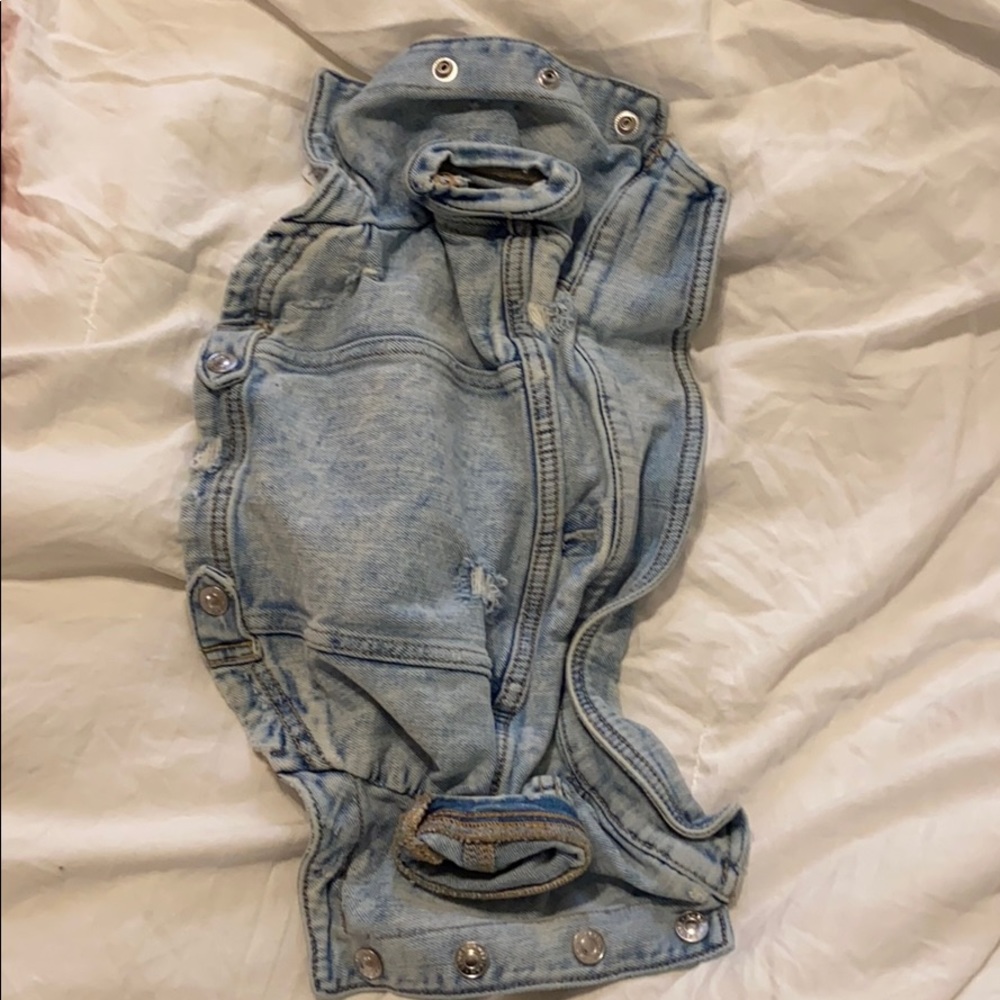 Small dog jean jacket